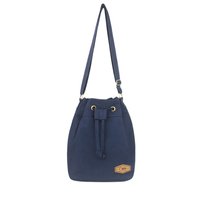 [SALE] Basic Canvas Bucket Sling Bag (Navy Blue)