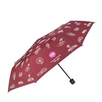 Singapore Iconic Gems Umbrella (Maroon)