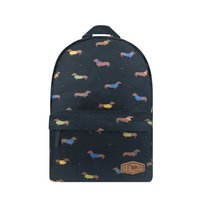 [SALE] Dachshund Mid Sized Kids School Backpack (Black)