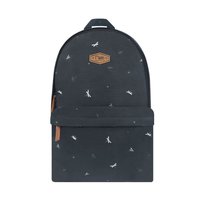 Dragonfly and Dandelions School Backpack (Black)