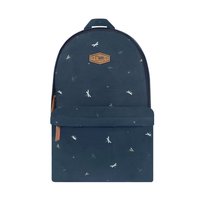 Dragonfly and Dandelions School Backpack (Grey Blue)