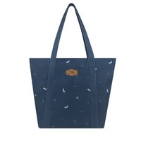 Dragonfly and Dandelions Tote Bag (Grey Blue)