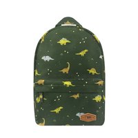 Dino Mid Sized Kids School Backpack (Camo Green)