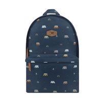 Rainbow Caravan School Backpack (Grey Blue)