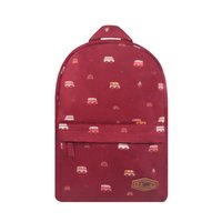 Rainbow Caravan Mid Sized Kids School Backpack (Raspberry Pink)