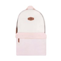 Colour Block School Backpack (Pink)