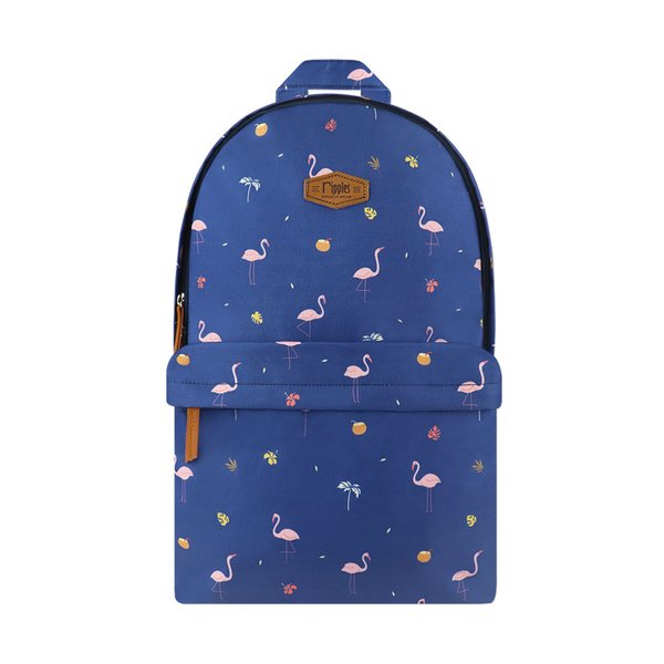 [SALE] Flamingo School Backpack (Navy Blue)
