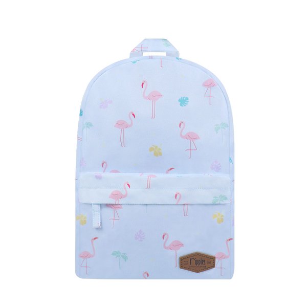 [SALE] Flamingo Mid Sized Kids School Backpack (Baby Blue)