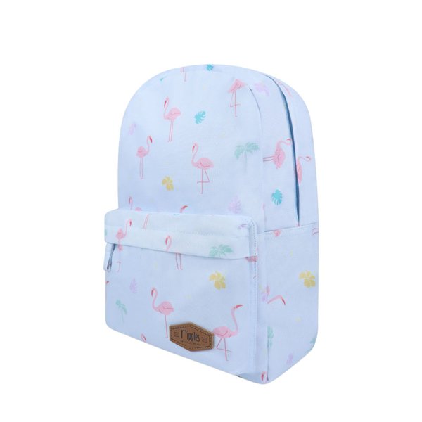 [SALE] Flamingo Mid Sized Kids School Backpack (Baby Blue)