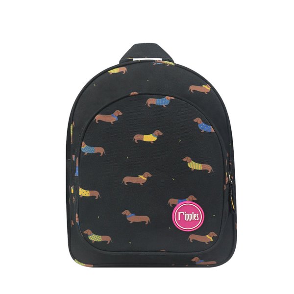 [SALE] Dachshund Kids Backpack (Black)