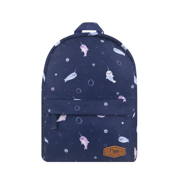 Narwhal Mid Sized Kids School Backpack (Navy Blue) Narwhal Mid Sized Kids School Backpack (Navy Blue)