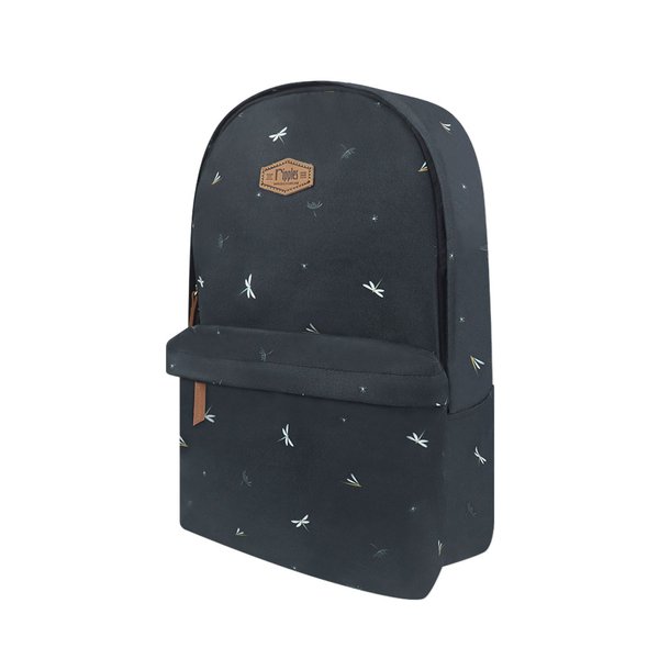 Dragonfly and Dandelions School Backpack (Black) Dragonfly and Dandelions School Backpack (Black)