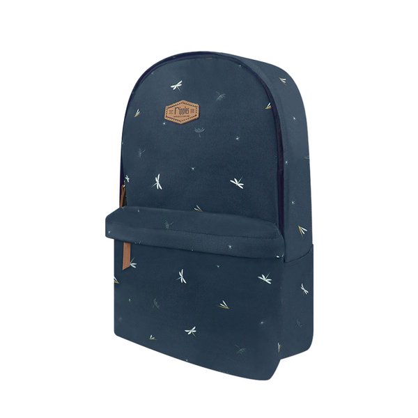 Dragonfly and Dandelions School Backpack (Grey Blue) Dragonfly and Dandelions School Backpack (Grey Blue)