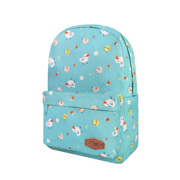 Ducks Mid Sized Kids School Backpack (Turquoise) Ducks Mid Sized Kids School Backpack (Turquoise)