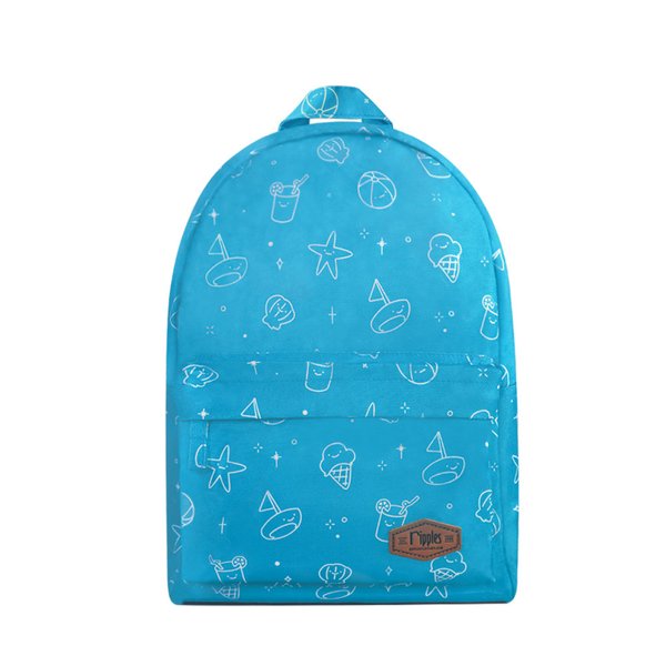 Beach Mid Sized Kids School Backpack (Blue) Beach Mid Sized Kids School Backpack (Blue)