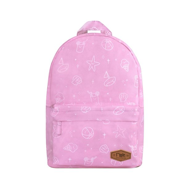 Beach Mid Sized Kids School Backpack (Purple) Beach Mid Sized Kids School Backpack (Purple)