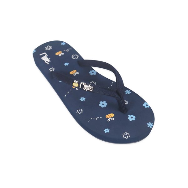 Bees Ladies Flip Flops (Navy Blue) Bees Ladies Flip Flops (Navy Blue)