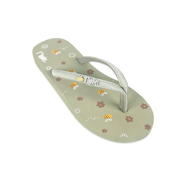 Bees Ladies Flip Flops (Sage Green) Bees Ladies Flip Flops (Sage Green)
