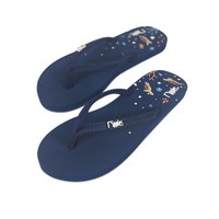 Turtles Ladies Flip Flops (Navy Blue)