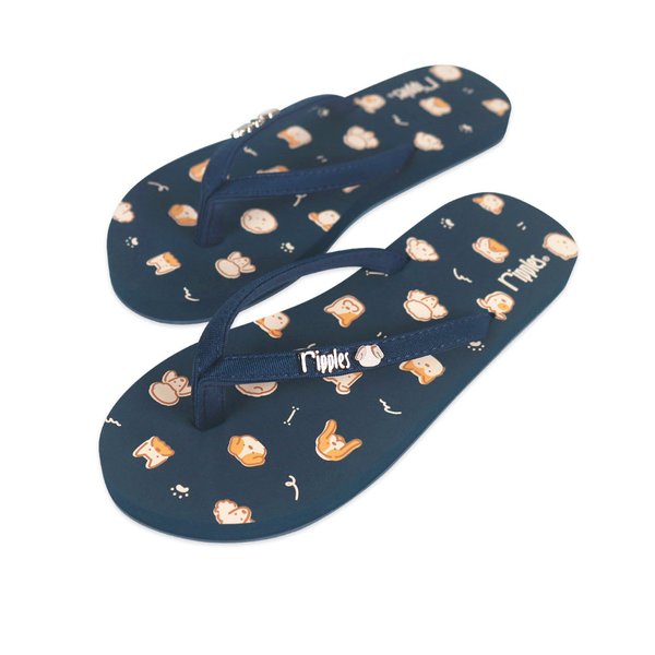 Doggies Ladies Flip Flops (Grey Blue) Doggies Ladies Flip Flops (Grey Blue)
