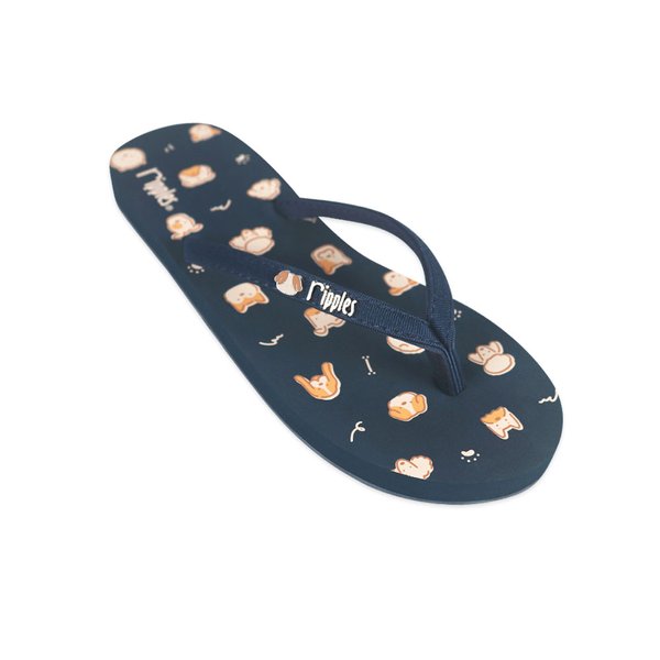 Doggies Ladies Flip Flops (Grey Blue) Doggies Ladies Flip Flops (Grey Blue)