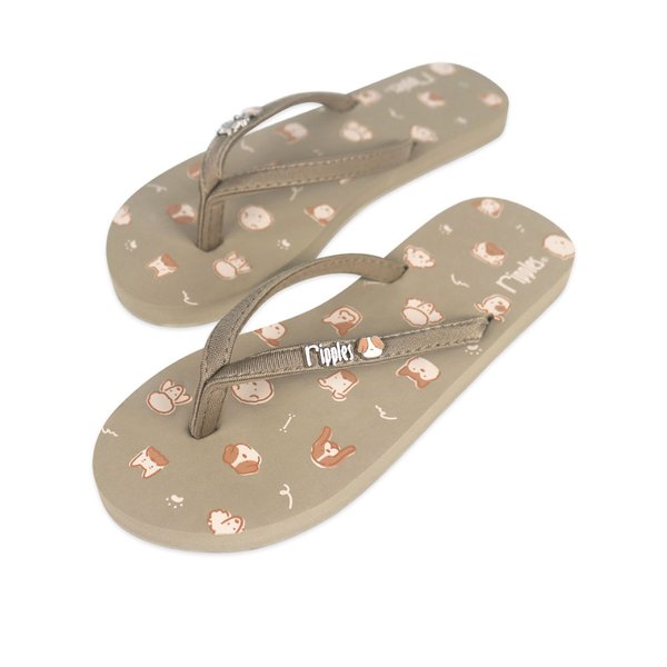 BFF Friends Flip Flops Doggies Twinning Collection (Khaki & Grey Blue) BFF Friends Flip Flops Doggies Twinning Collection (Khaki & Grey Blue)