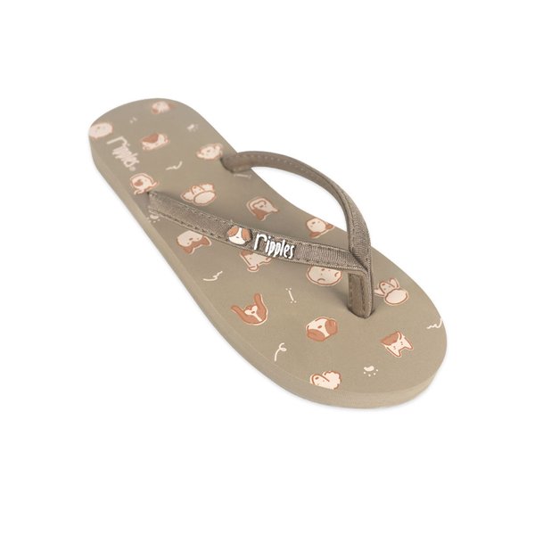 Doggies Ladies Flip Flops (Khaki) Doggies Ladies Flip Flops (Khaki)