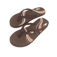 Waves Ladies Flip Flops (Brown)