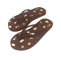 Coffee Ladies Flip Flops (Brown)