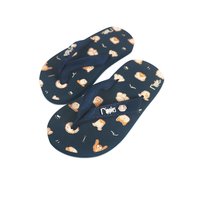 Doggies Little Kids Flip Flops (Grey Blue)