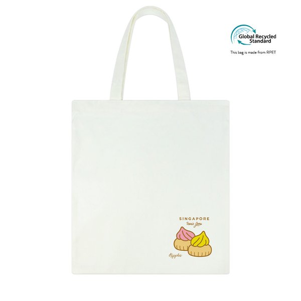 Singapore Iconic Gems Recycled Tote Bag (Iced Gem Biscuit) Singapore Iconic Gems Recycled Tote Bag (Iced Gem Biscuit)