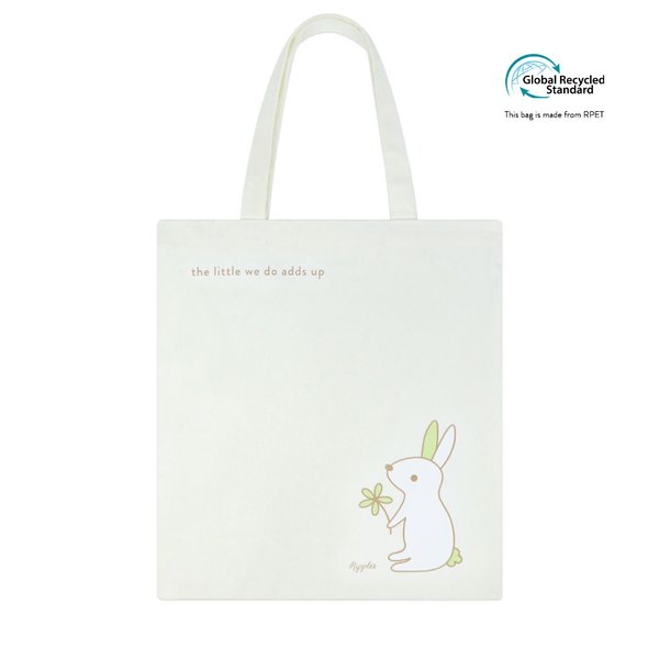 Bunny Recycled Tote Bag 01