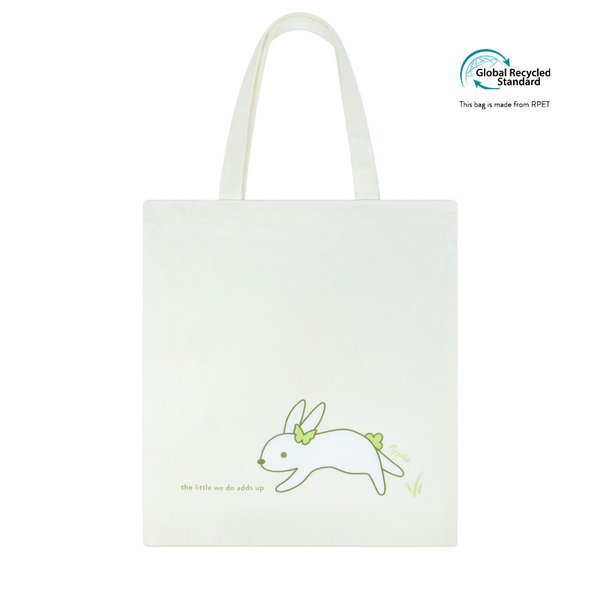 Bunny Recycled Tote Bag 03