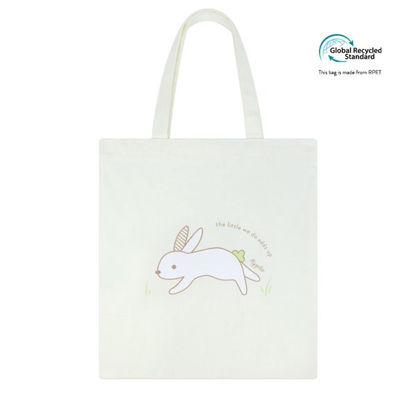 Bunny Recycled Tote Bag 04