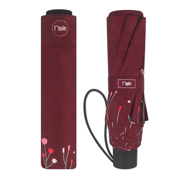 Flowery Umbrella (Maroon Purple) Flowery Umbrella (Maroon Purple)
