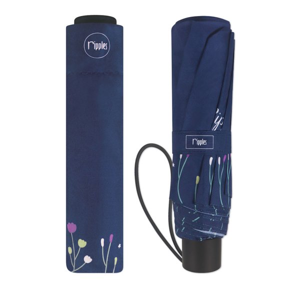 Flowery Umbrella (Navy Blue) Flowery Umbrella (Navy Blue)