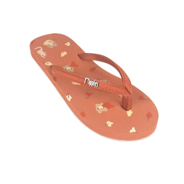 Autumn Bear Ladies Flip Flops (Brown) Autumn Bear Ladies Flip Flops (Brown)