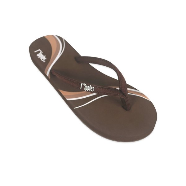 Waves Ladies Flip Flops (Brown) Waves Ladies Flip Flops (Brown)