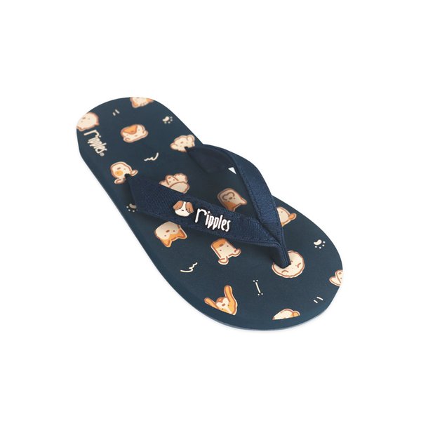 Doggies Little Kids Flip Flops (Grey Blue) Doggies Little Kids Flip Flops (Grey Blue)