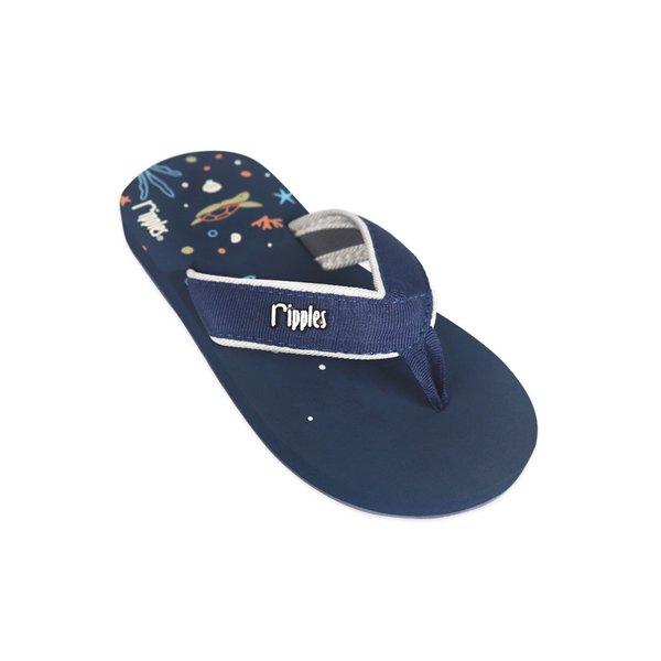 Turtles Little Kids Flip Flops (Navy Blue) Turtles Little Kids Flip Flops (Navy Blue)