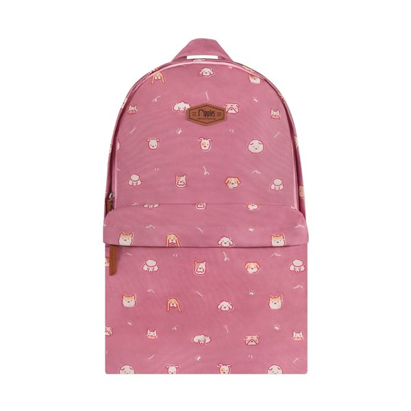 Doggies School Backpack (Dust Pink)