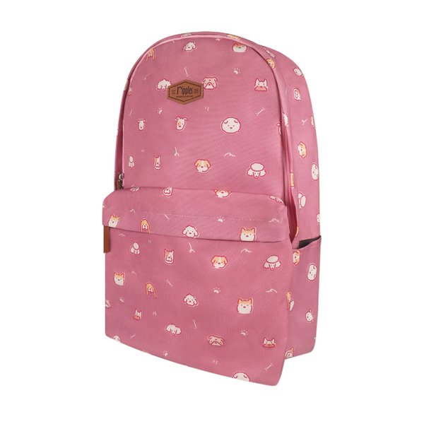 Doggies School Backpack (Dust Pink)