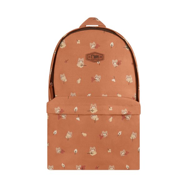 Autumn Bear School Backpack (Brown)