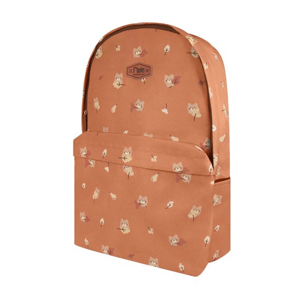 Autumn Bear School Backpack (Brown)