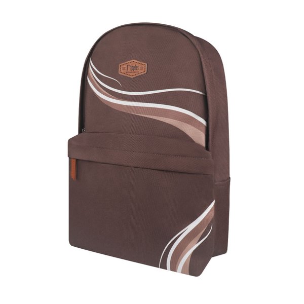 Waves School Backpack (Brown)