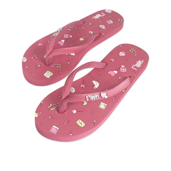 Cherish Ladies Flip Flops (Dust Pink)
