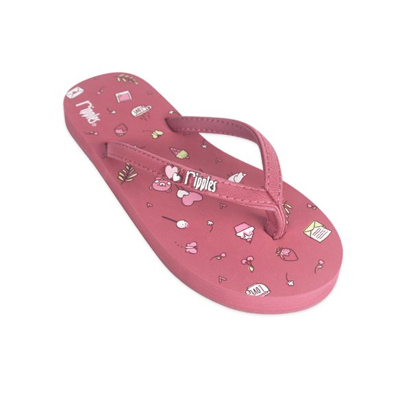 Cherish Ladies Flip Flops (Dust Pink)
