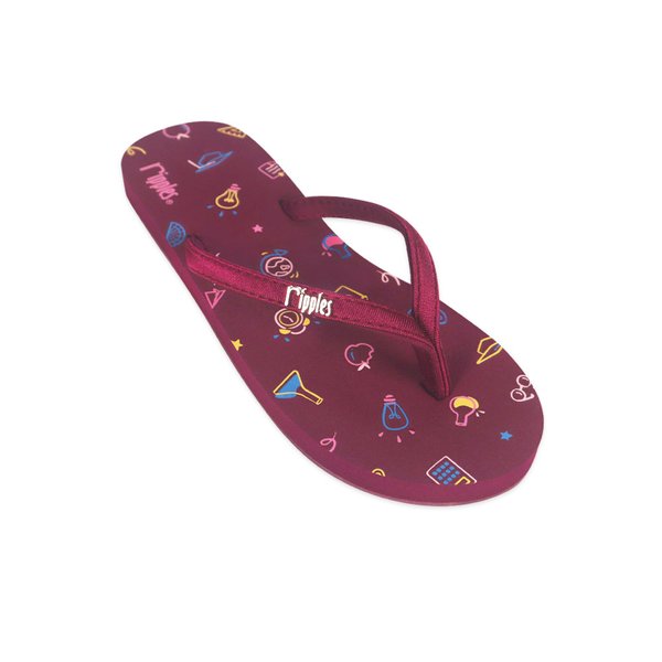 Campus Ladies Flip Flops (Maroon Purple)