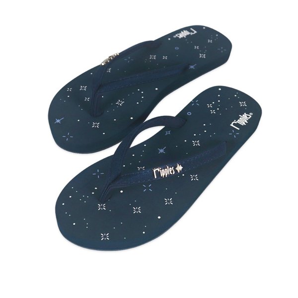 Constellation Ladies Flip Flops (Grey Blue)