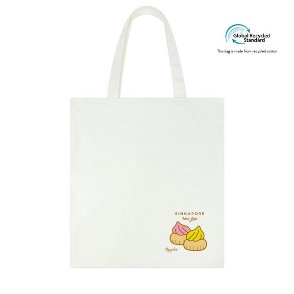 Singapore Iconic Gems Recycled Tote Bag (Iced Gem Biscuit)